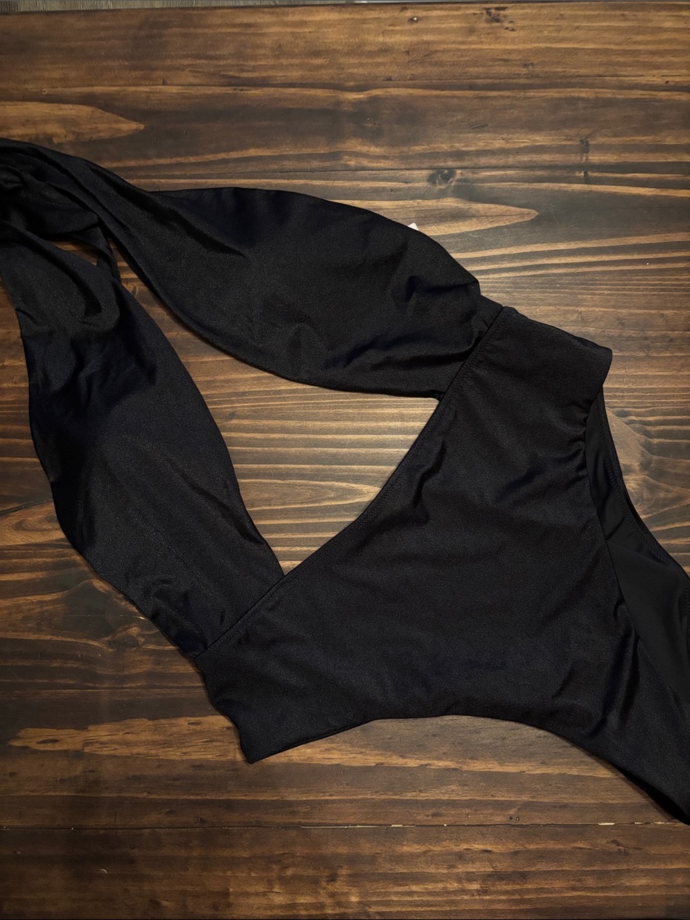 Victoria’s Secret deep cut one piece halter swimsuit xl new with tags black